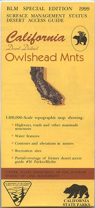 BLM: Owlshead Mountains Map