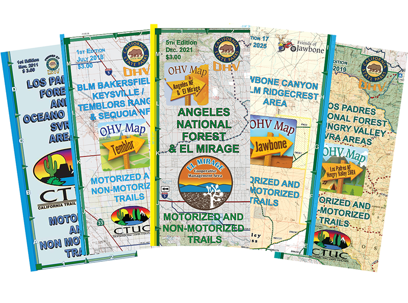 OHV Map Bundle 1 (Angeles, Bakersfield, Los Padres)