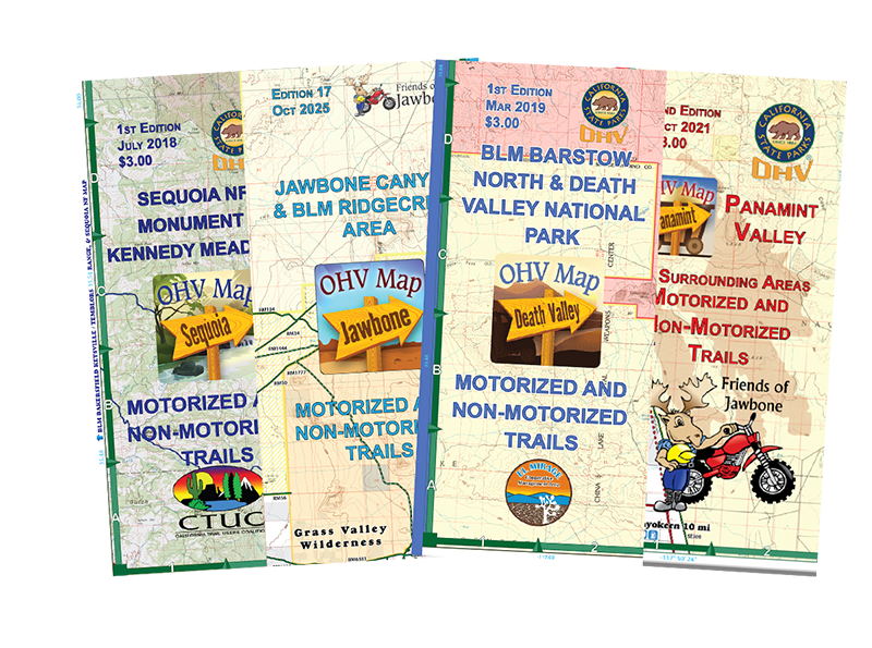 OHV Map Bundle 4 (Panamint, Sequoia NF, Death Valley)