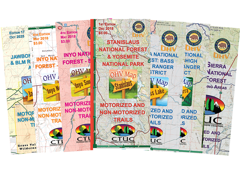 OHV Map Bundle 5 (Yosemite National Park, Inyo, Sierra and Stanislaus National Forests)