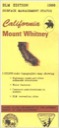 BLM: Mount Whitney Map